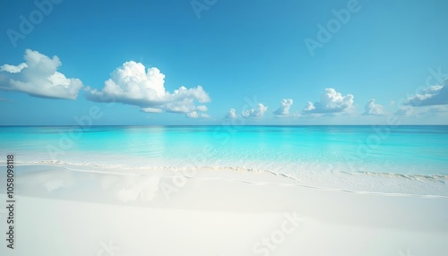  Escape to paradise  A serene beach under a clear sky