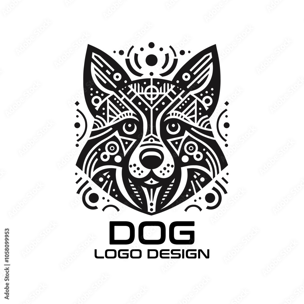 Obraz premium Dog Vector Logo Design 