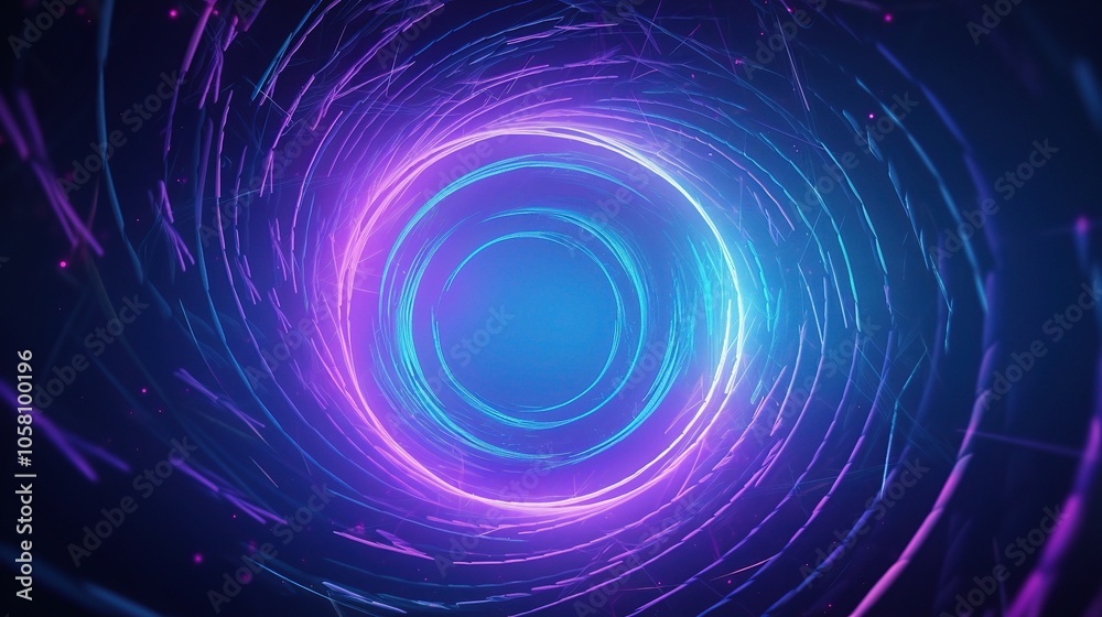 Vibrant 3D Swirling Light Patterns in Space Vibrant 3D Swirling Light Patterns in Space