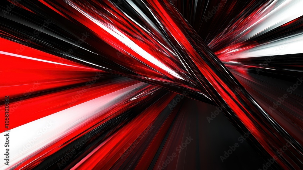 Abstract Red and Black Diagonal Lines Background - Modern Geometric Design.