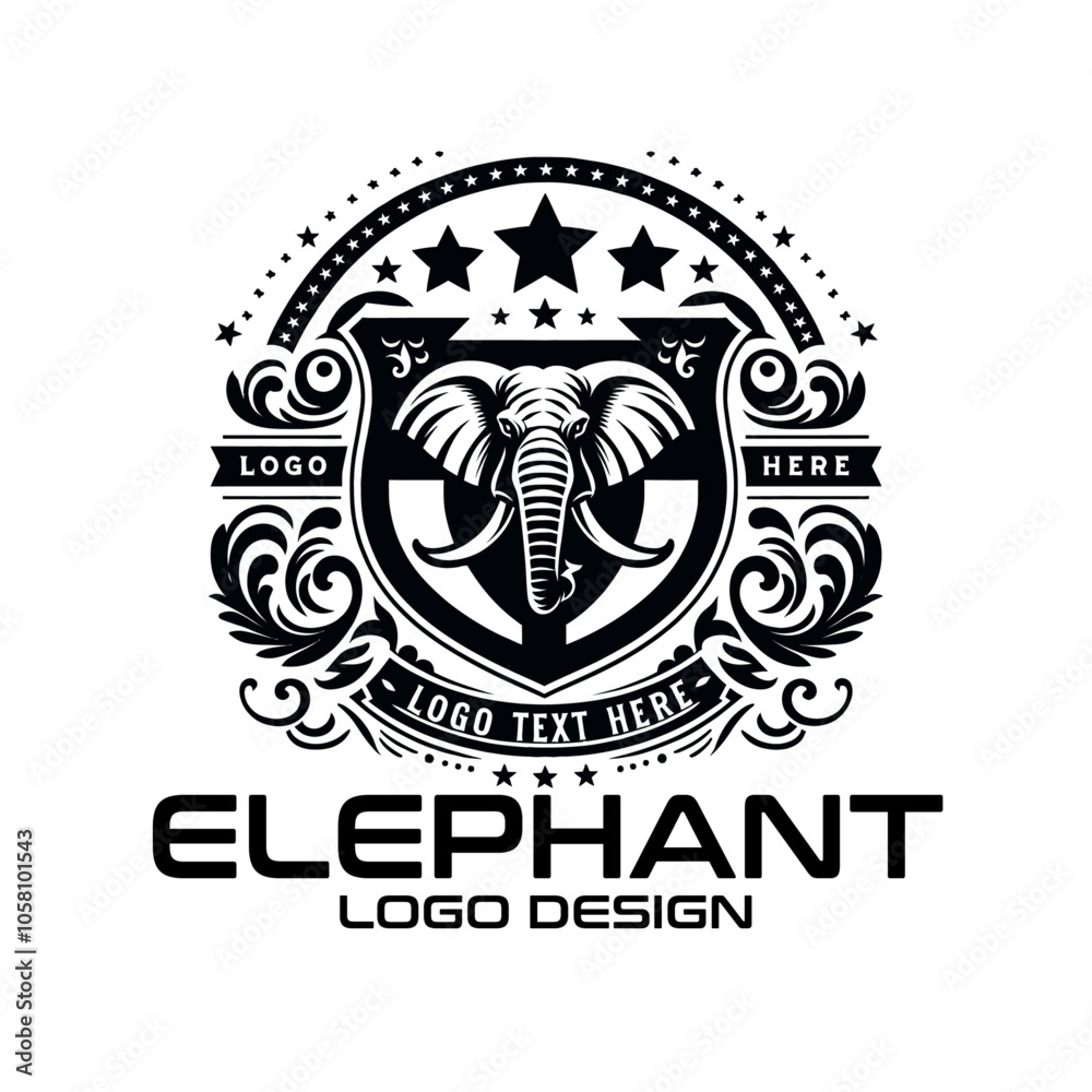 Obraz premium Elephant Vector Logo Design