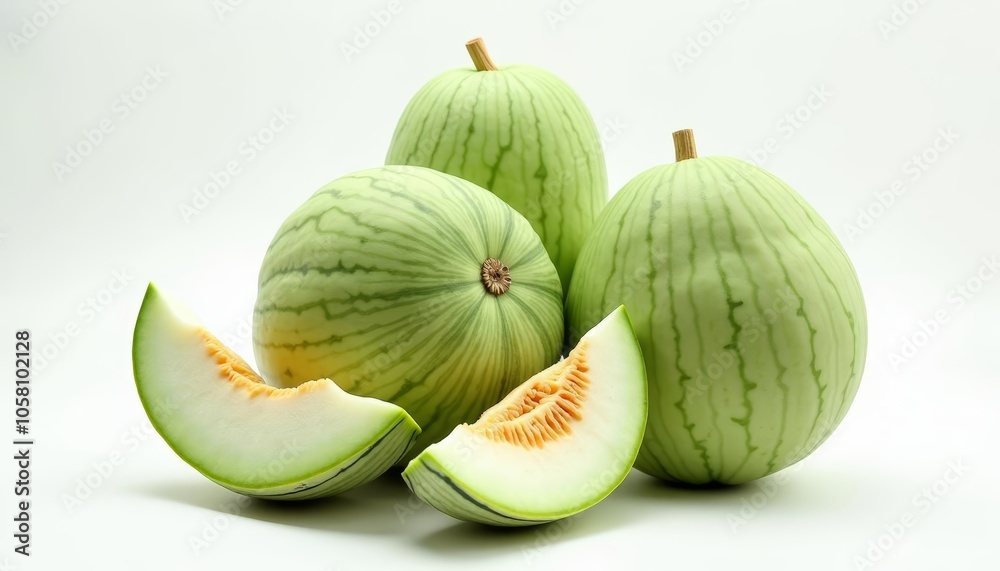 Freshly cut watermelon slices ready to enjoy Freshly cut watermelon slices ready to enjoy