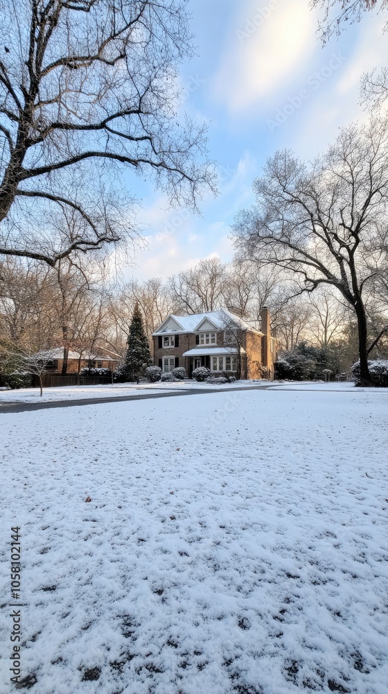 A cozy black house displays icicles and fresh snow on a bright winter day in a charming ski resort community surrounded by trees A cozy black house displays icicles and fresh snow on a bright winter day in a charming ski resort community surrounded by trees