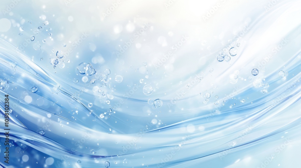 Abstract Blue Water Texture with Bubbles and Bokeh Lights - Perfect for Spa, Beauty, and Wellness Designs. Abstract Blue Water Texture with Bubbles and Bokeh Lights - Perfect for Spa, Beauty, and Wellness Designs.