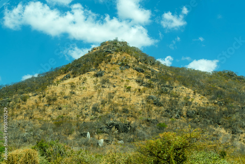 the mountain landscape in Brazil