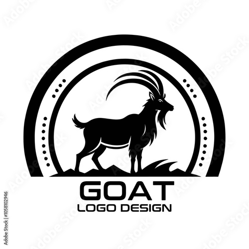 Goat Vector Logo Design photo