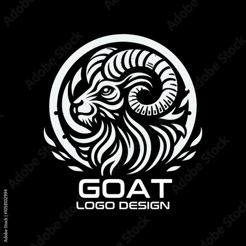 Goat Vector Logo Design photo