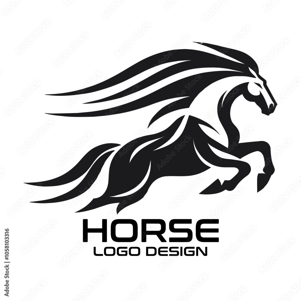 Horse Vector Logo Design Horse Vector Logo Design
