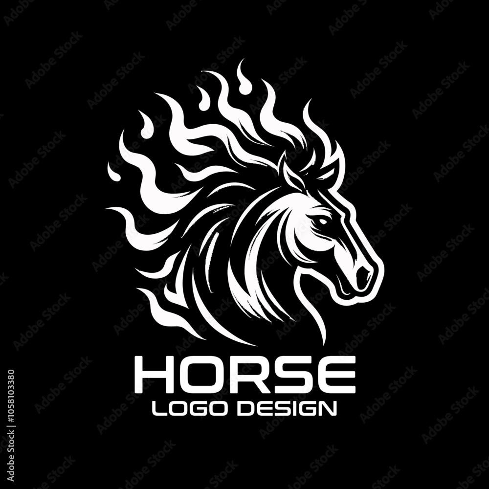 Horse Vector Logo Design Horse Vector Logo Design