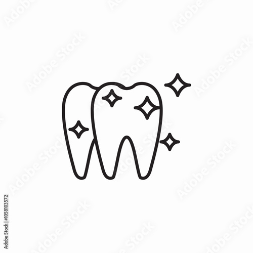 teeth pure clean icon sign vector