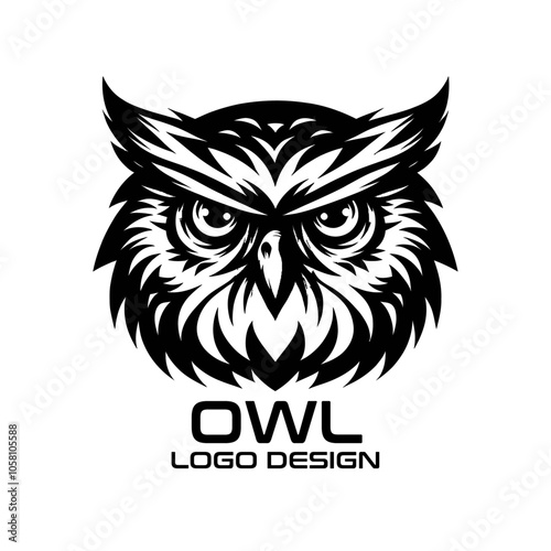 Owl Vector Logo Design photo