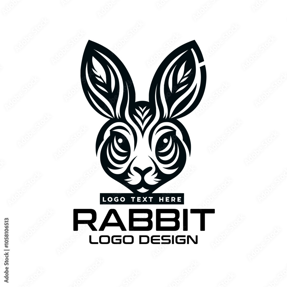 Rabbit Vector Logo Design Rabbit Vector Logo Design