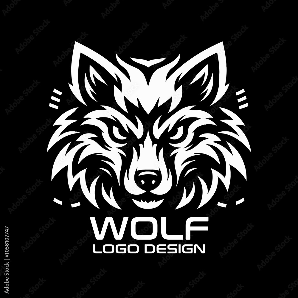 Fototapeta premium Wolf Vector Logo Design
