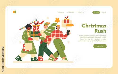 Christmas. Flat Vector Illustration