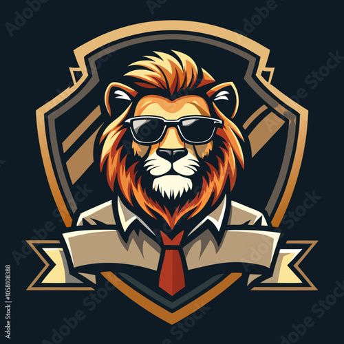 lion barbershop logo