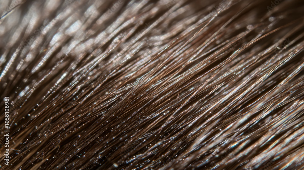Obraz premium Close-up of lice on hair, highlighting the problem of infestation and the need for treatment.