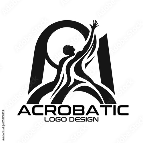 Acrobatic Vector Logo Design