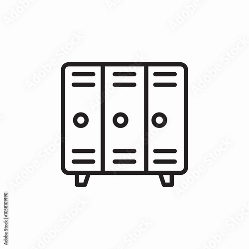 school closet storage icon sign vector