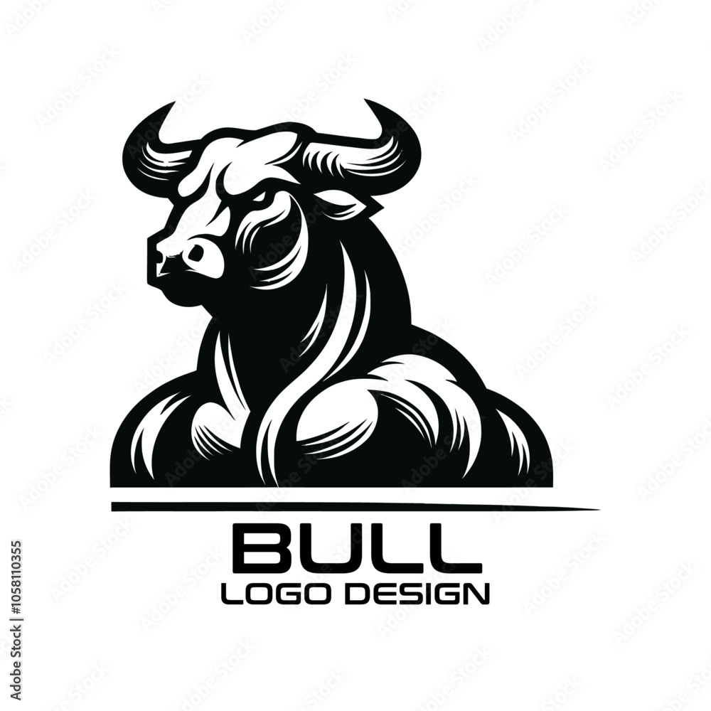 Bull Vector Logo Design Bull Vector Logo Design