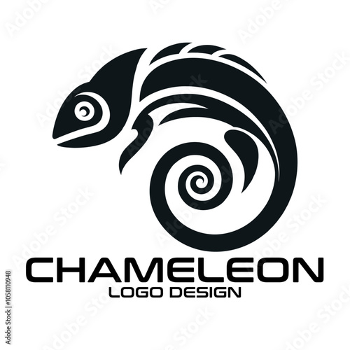 Chameleon Vector Logo Design photo