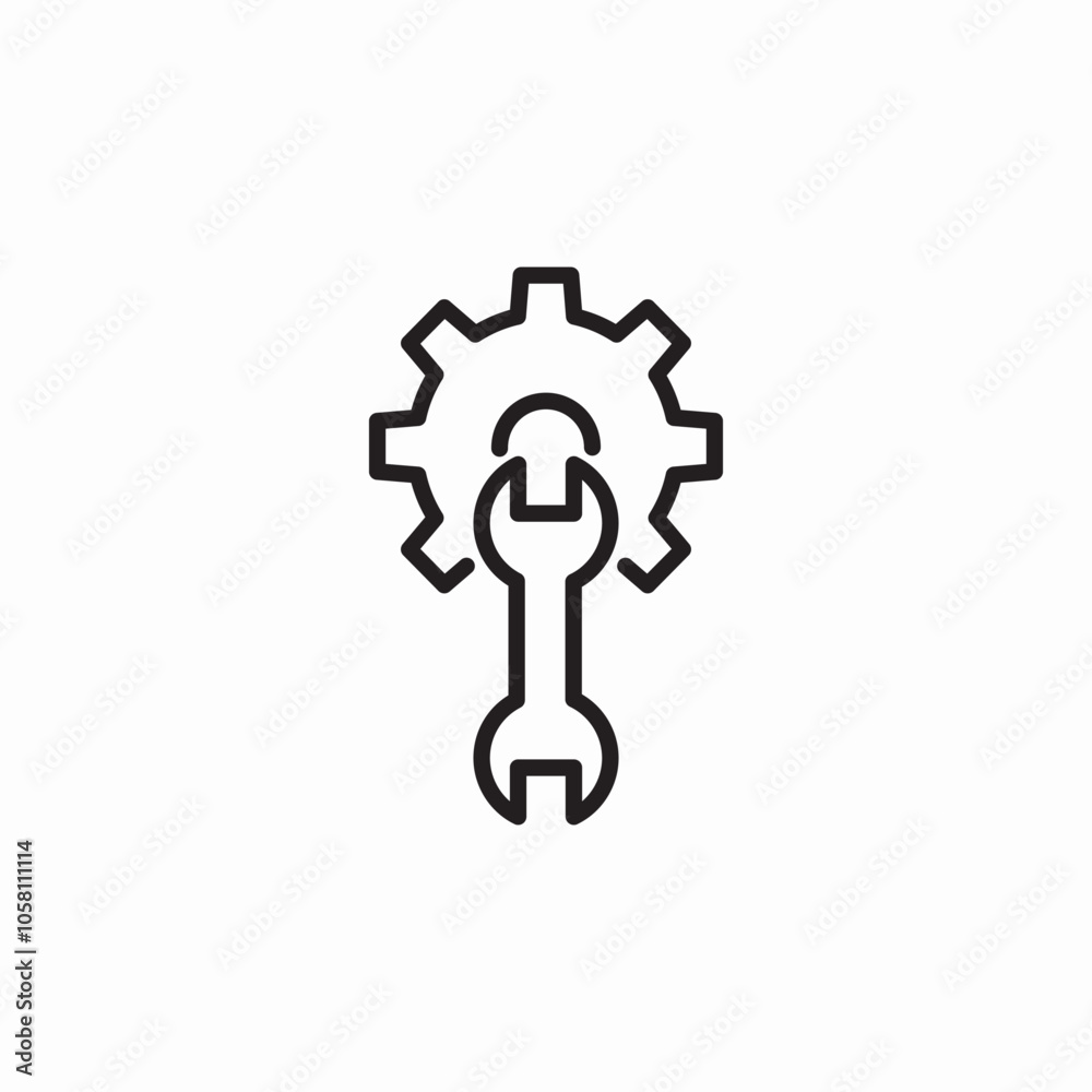 maintenance service icon sign vector maintenance service icon sign vector