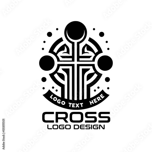 Cross Vector Logo Design