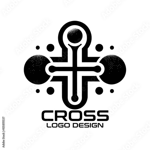 Cross Vector Logo Design