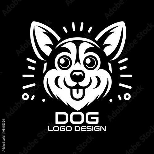 Dog Vector Logo Design photo