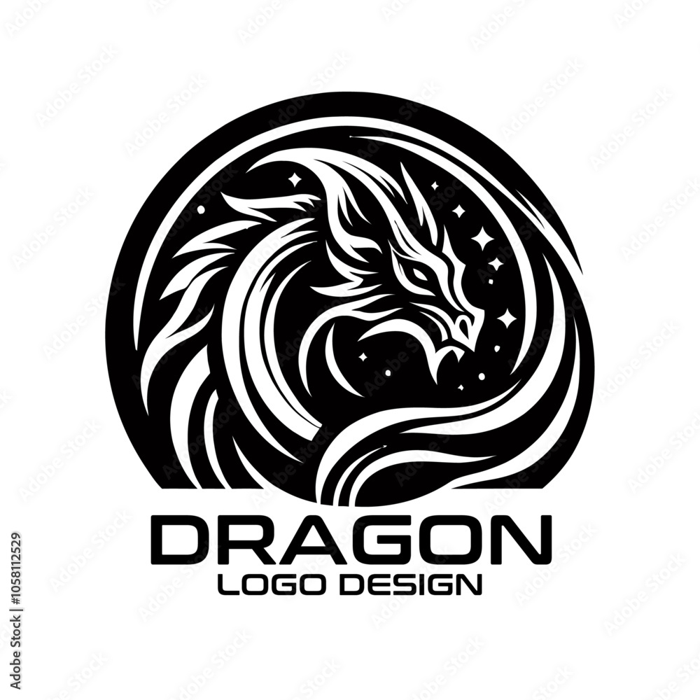 Dragon Vector Logo Design Dragon Vector Logo Design