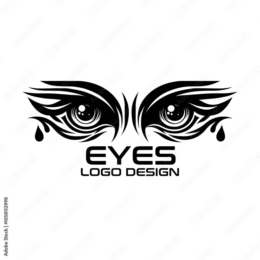Eyes Vector Logo Design Eyes Vector Logo Design