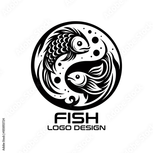 Fish Vector Logo Design 