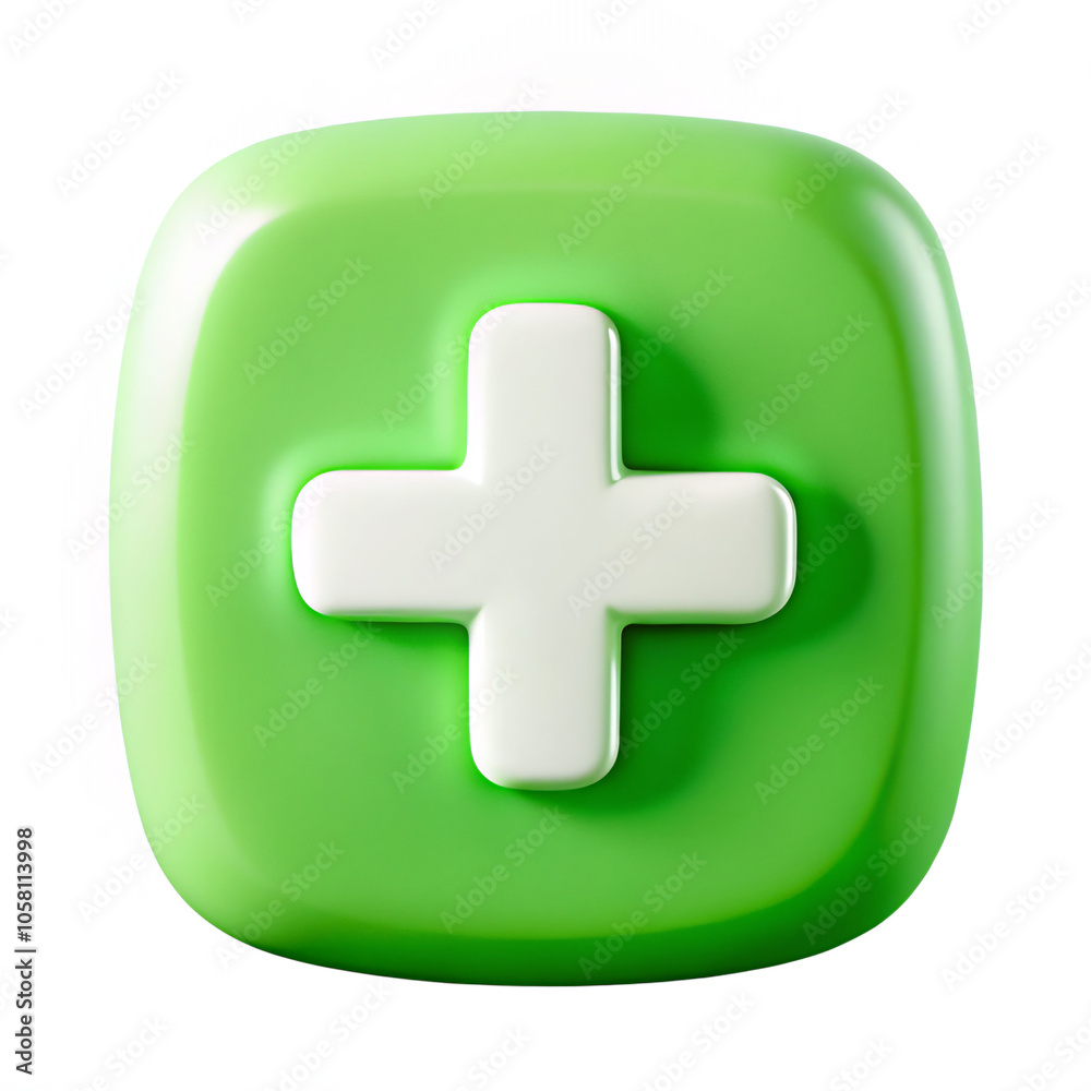 Obraz premium green cross button. icon, cross, button, symbol, plus, sign, add, pharmacy, health, first aid, medicine, medical, hospital, emergency, aid, swiss, switzerland, web, flag, first, green, doctor, vector,