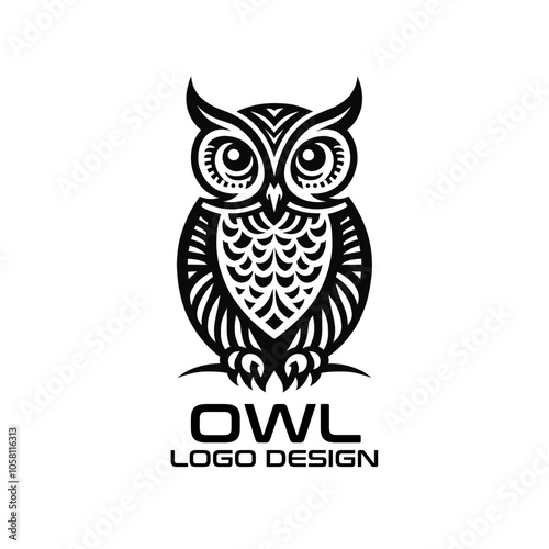 Owl Vector Logo Design photo