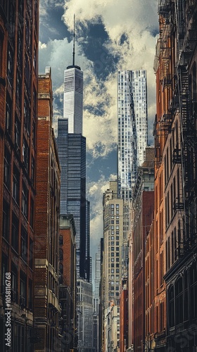 Captivating Skyline View with Historical and Modern Buildings