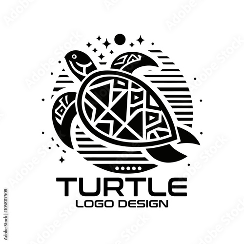 Turtle Vector Logo Design photo