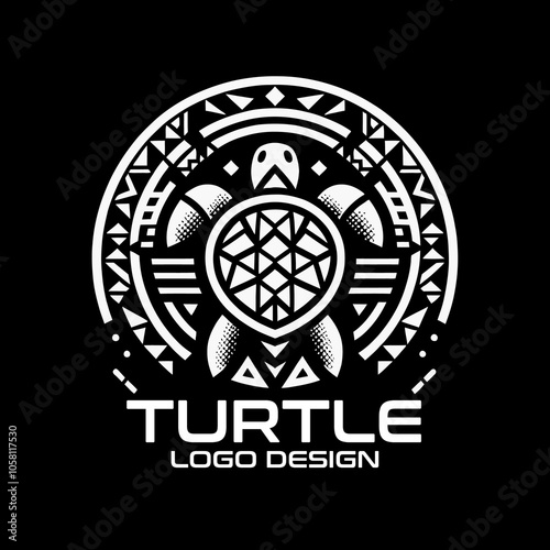 Turtle Vector Logo Design photo