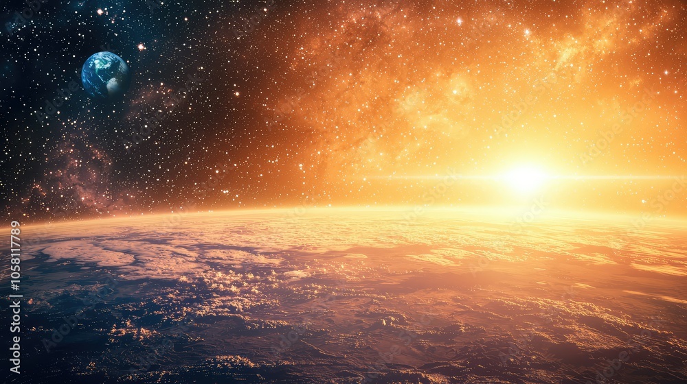Awe-Inspiring View of the Martian Sky at Dawn Awe-Inspiring View of the Martian Sky at Dawn