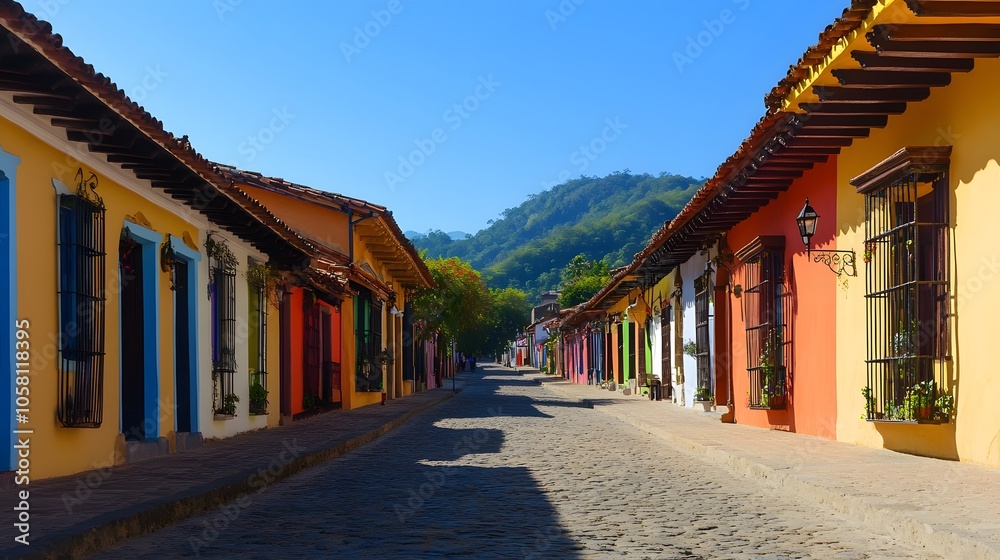Beautiful streets and colorful facades of San Cristobal de las Casas in Chiapas, Mexico. Beautiful streets and colorful facades of San Cristobal de las Casas in Chiapas, Mexico.