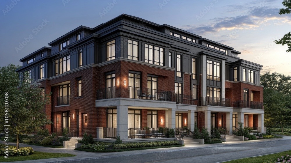 Elegant Three-Storied Duplex Building Design Elegant Three-Storied Duplex Building Design