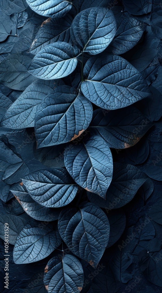Closeup of Blue Leaves Closeup of Blue Leaves