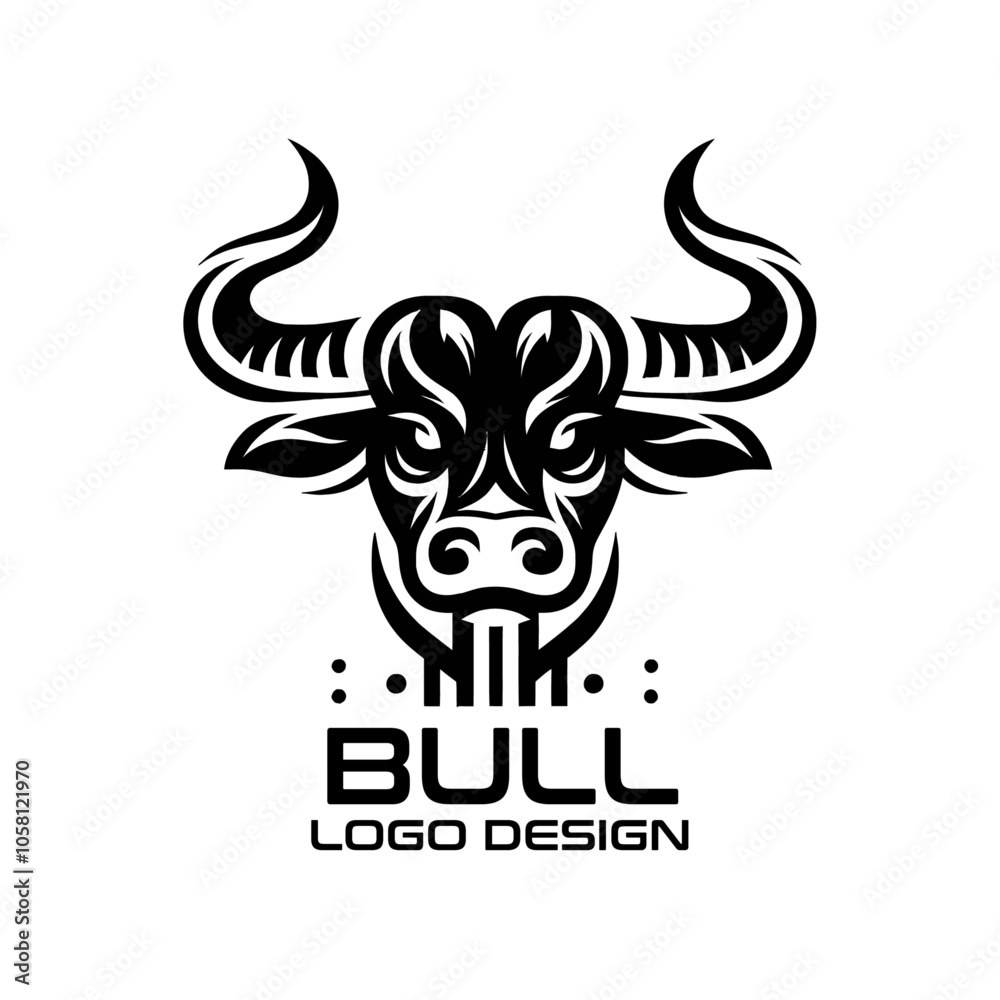 Bull Vector Logo Design Bull Vector Logo Design