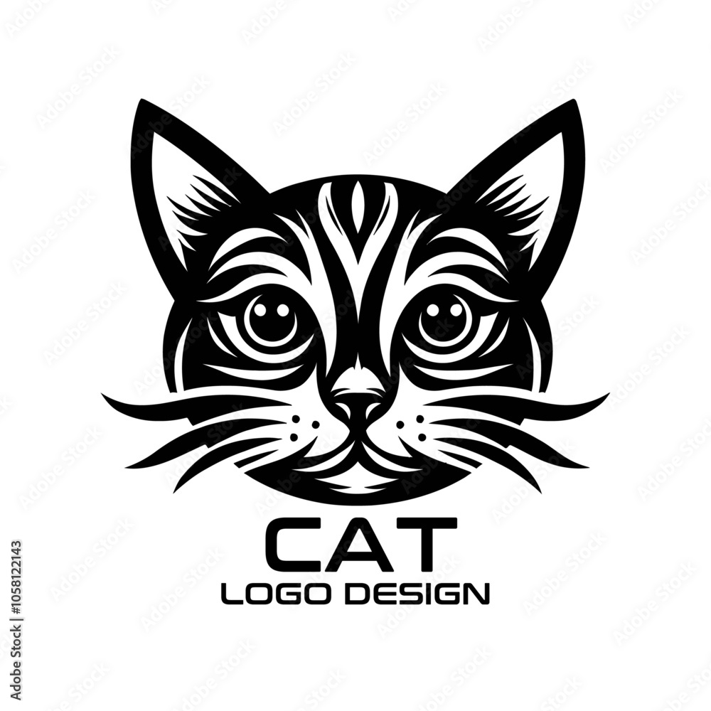Cat Vector Logo Design