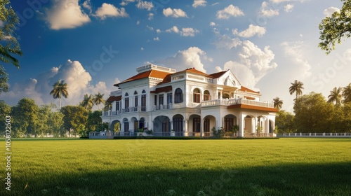 Stunning 3D Elevation of Indian Villa Design