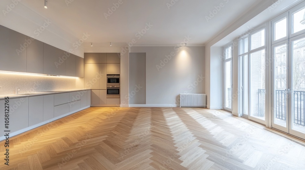 Obraz premium Spacious Minimalist Interior Design Concept