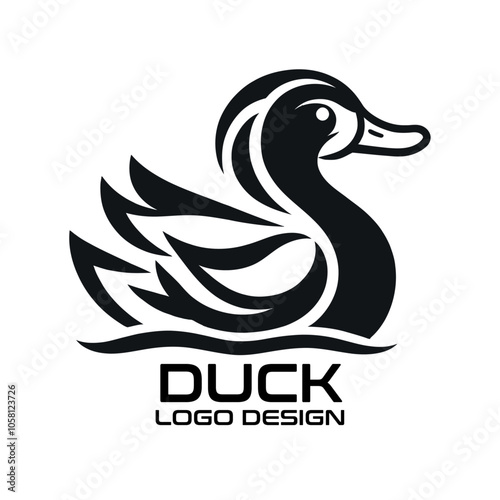 Duck Vector Logo Design photo