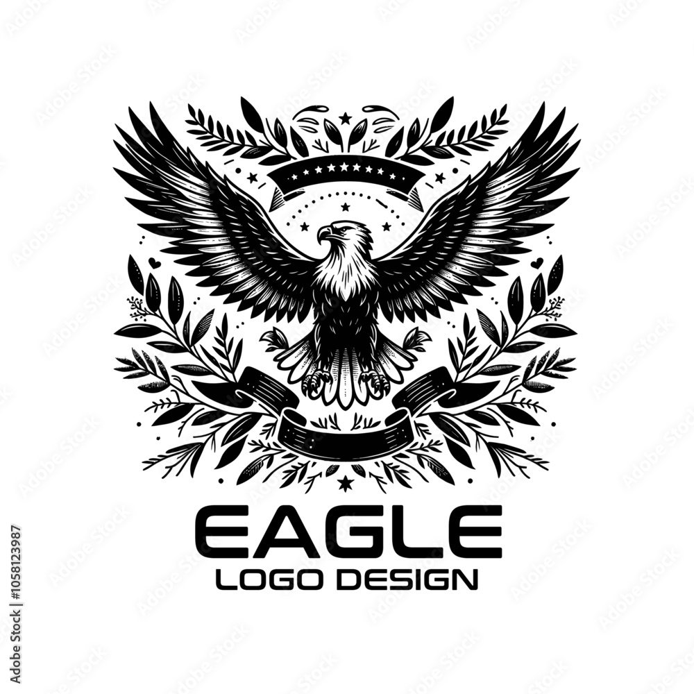 Obraz premium Eagle Vector Logo Design