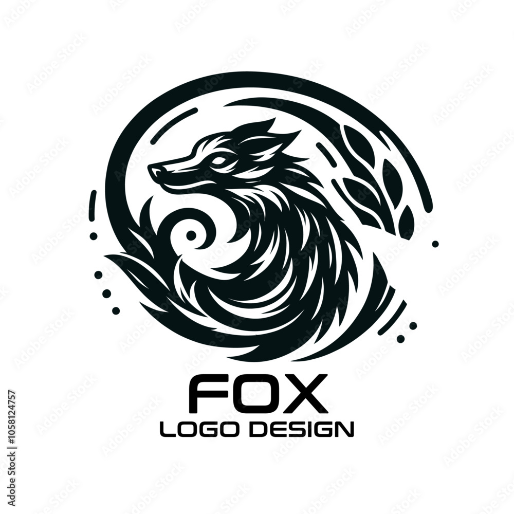 Naklejka premium Fox Vector Logo Design