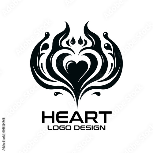 Heart Vector Logo Design photo