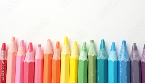  A rainbow of creativity A vibrant array of colored pencils