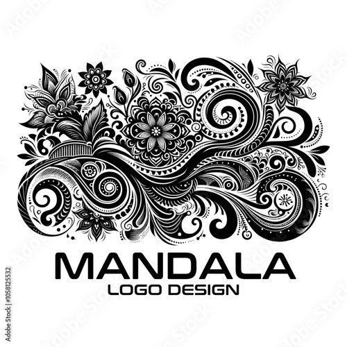 Mandala Vector Logo Design photo